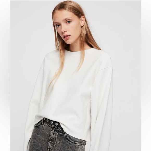 All Saints Navarre Sweatshirt N177-23 - Picture 2 of 12